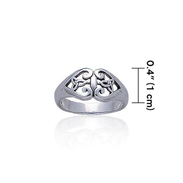 Celtic Knotwork Sterling Silver Ring TR3402 - Jewelry